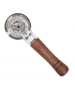 Spoon Glass Pipe - Walnut Stem & Handle - Marley Natural – Marley Natural  Shop